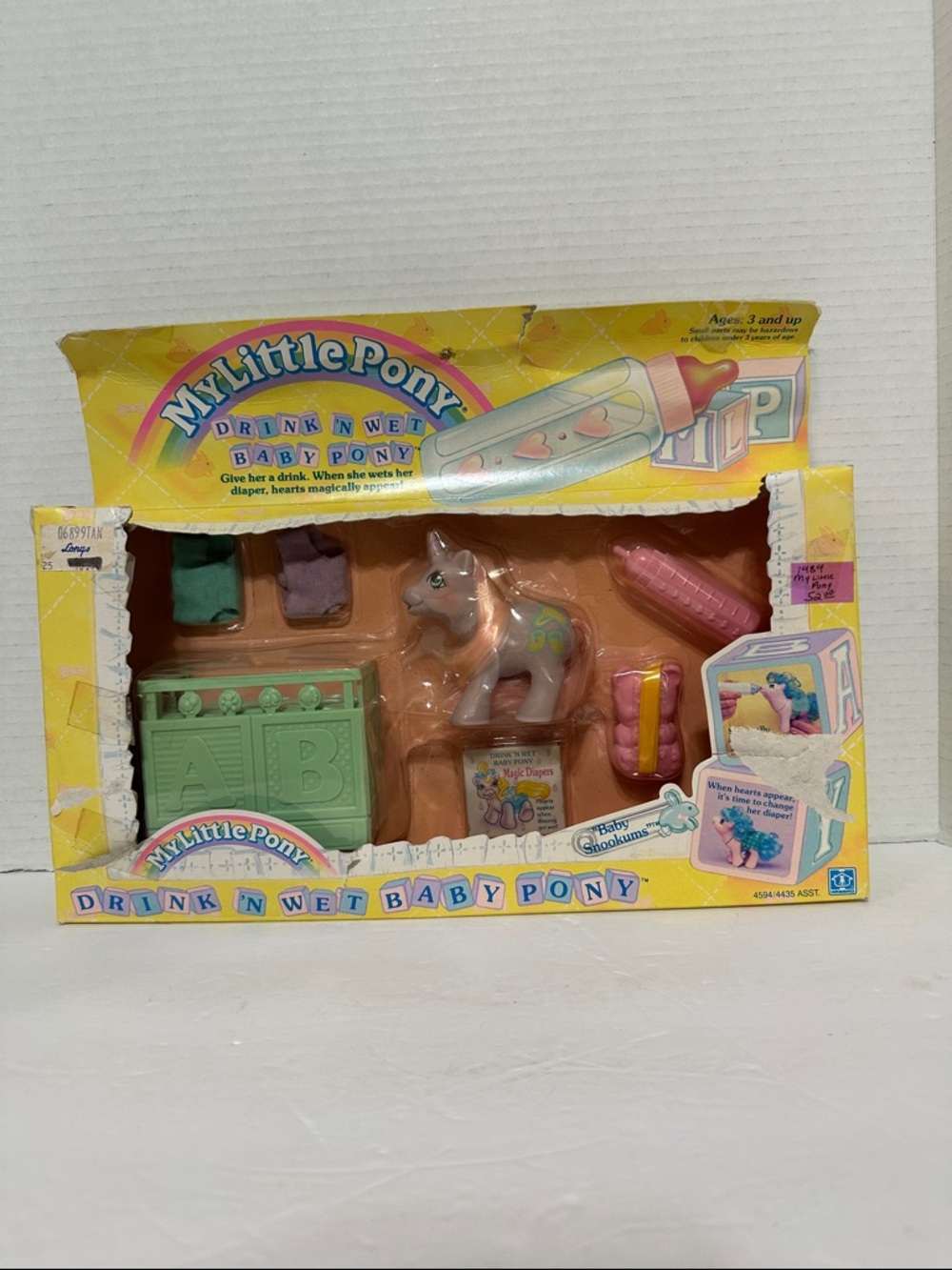 Vintage My Little Pony Drink 'N Wet Baby Pony Baby Snookums NIP